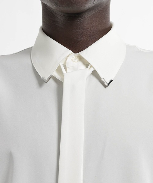 HARE（ハレ）の「【SET UP対応】シルバーパーツボウタイシャツ(HARE)（シャツ/ブラウス・メンズ・オレンジ/ホワイト/ブラック・FREE）」の22枚目の写真