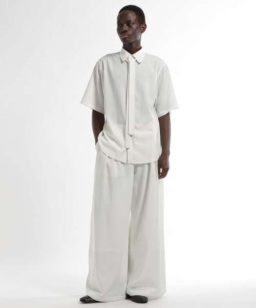 HARE（ハレ）の「【SET UP対応】シルバーパーツボウタイシャツ(HARE)（シャツ/ブラウス・メンズ・オレンジ/ホワイト/ブラック・FREE）」の5枚目の写真