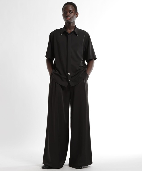 HARE（ハレ）の「【SET UP対応】シルバーパーツボウタイシャツ(HARE)（シャツ/ブラウス・メンズ・オレンジ/ホワイト/ブラック・FREE）」の8枚目の写真