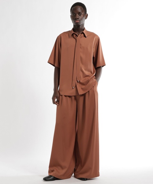 HARE（ハレ）の「【SET UP対応】シルバーパーツボウタイシャツ(HARE)（シャツ/ブラウス・メンズ・オレンジ/ホワイト/ブラック・FREE）」の10枚目の写真