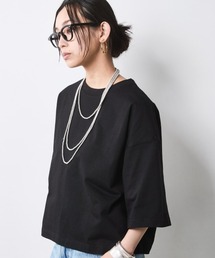 CHIC STYLE | 綿100%シンプルTシャツ<大きいサイズ有>シックスタイル(Tシャツ/カットソー)