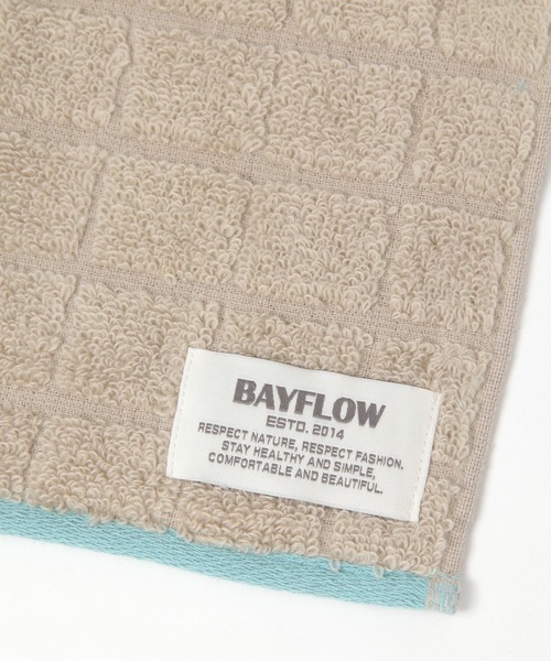 BAYFLOW（ベイフロー）の「BFハンドタオル(格子)25×25（ハンカチ/ハンドタオル・レディース・レッド/ライトグレー/ベージュ/ブルー/ライトブルー・0）」の14枚目の写真