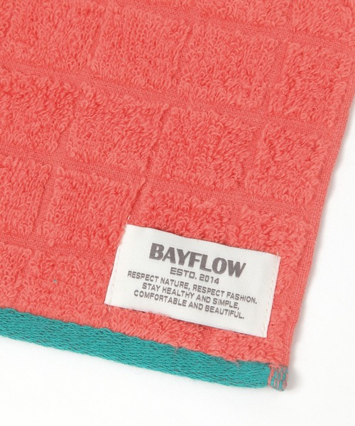 BAYFLOW（ベイフロー）の「BFハンドタオル(格子)25×25（ハンカチ/ハンドタオル・レディース・レッド/ライトグレー/ベージュ/ブルー/ライトブルー・0）」の12枚目の写真