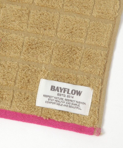 BAYFLOW（ベイフロー）の「BFハンドタオル(格子)25×25（ハンカチ/ハンドタオル・レディース・レッド/ライトグレー/ベージュ/ブルー/ライトブルー・0）」の10枚目の写真