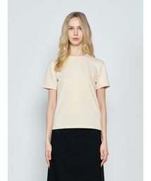 ベーシックコットンTシャツベージュ