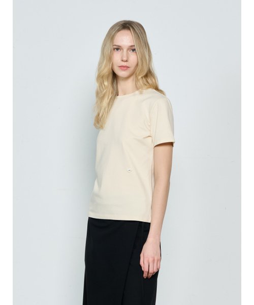 TOSE（トセ）の「ベーシックコットンTシャツベージュ（Tシャツ/カットソー・レディース・その他・FREE）」の2枚目の写真