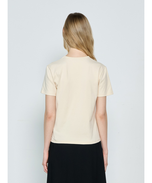 TOSE（トセ）の「ベーシックコットンTシャツベージュ（Tシャツ/カットソー・レディース・その他・FREE）」の3枚目の写真