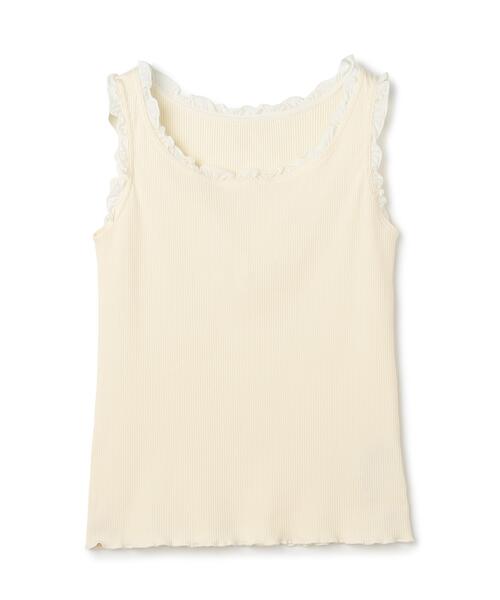 N.(N. Natural Beauty Basic)(エヌエヌナチュラルビューティーベーシック)の「フリルテレコカットソー(タンクトップ・レディース・ブラック/ブルー/オフホワイト・フリ-)」の19枚目の写真