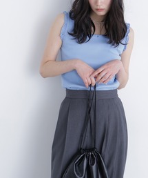 N.（N. Natural Beauty Basic） | フリルテレコカットソー(タンクトップ)