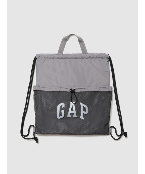 GAP(ギャップ)の「GAPロゴ ドローストリング バックパック (キッズ)(バックパック/リュック・キッズ・グレー/ブラック・ONE SIZE)」の8枚目の写真