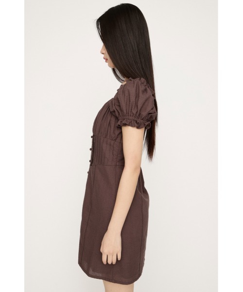 SLY（スライ）の「GATHER RIBBON S/OP ギャザーリボンミニワンピース 春服 夏服（ワンピース・レディース・ブラック/ブラウン/ネイビー・2/1）」の15枚目の写真