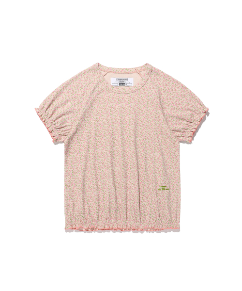 NICE GHOST CLUB(ナイスゴーストクラブ)の「FFATS FLOWER PUFF SHIRRING TEE_MIX(NG2GSUT585A)(Tシャツ/カットソー・レディース・ピンク・F)」の5枚目の写真