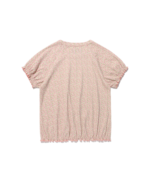 NICE GHOST CLUB(ナイスゴーストクラブ)の「FFATS FLOWER PUFF SHIRRING TEE_MIX(NG2GSUT585A)(Tシャツ/カットソー・レディース・ピンク・F)」の6枚目の写真