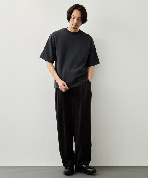 CITY TOKYO(シティトウキョウ)の「【CITY TOKYO】Joint knit リラックスTee(Tシャツ/カットソー・メンズ・オフホワイト/ライトブルーグレー/ミント/ネイビー・1/2)」の15枚目の写真