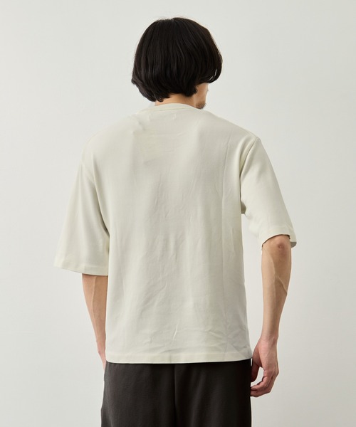 CITY TOKYO(シティトウキョウ)の「【CITY TOKYO】Joint knit リラックスTee(Tシャツ/カットソー・メンズ・オフホワイト/ライトブルーグレー/ミント/ネイビー・1/2)」の18枚目の写真