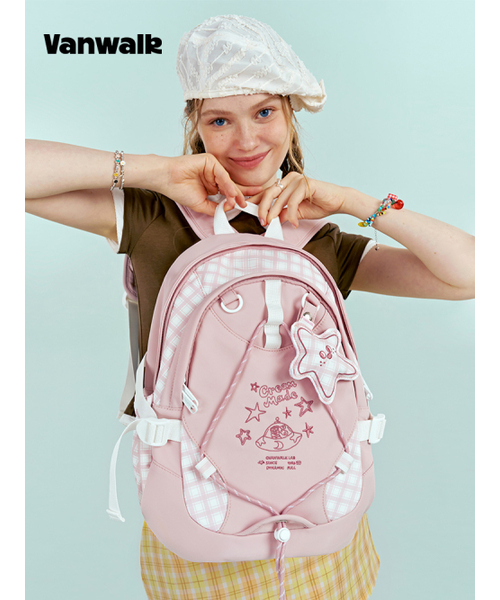 VANWALK（バンウォーク）の「トライアングルリエディションバックパック#2 [ストロベリー]（バックパック/リュック・レディース・ピンク・FREE）」の2枚目の写真