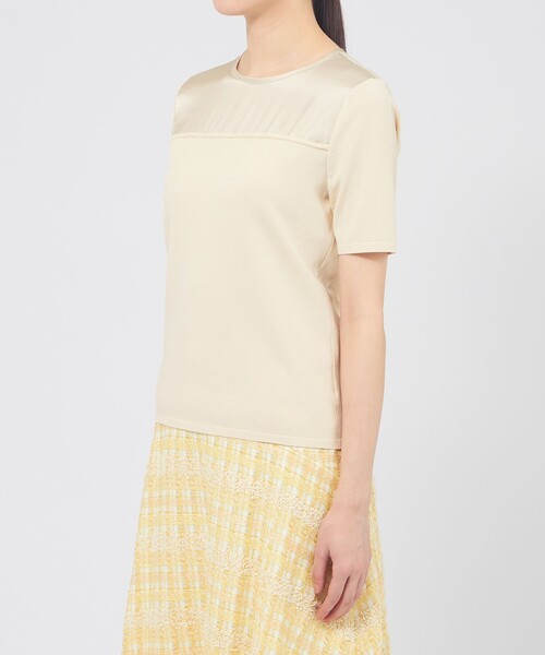EPOCA(エポカ)の「サテンコンビニット プルオーバー(Tシャツ/カットソー・レディース・ブラック/ホワイト系その他・40)」の6枚目の写真