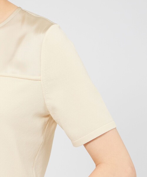 EPOCA(エポカ)の「サテンコンビニット プルオーバー(Tシャツ/カットソー・レディース・ブラック/ホワイト系その他・40)」の8枚目の写真