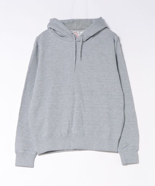 TONE SELECT WEAR（トーンセレクトウェア）の「CROSS&STITCH(クロスアンドステッチ) レギュラーウェイト ポケットレスパーカー プルオーバーパーカー 10.0oz (SP2252)（パーカー・メンズ・ホワイト/グリーン/ネイビー/ブラック/グレー/アッシュ・MEDIUM/LARGE/X-LARGE/SMALL）」の4枚目の写真