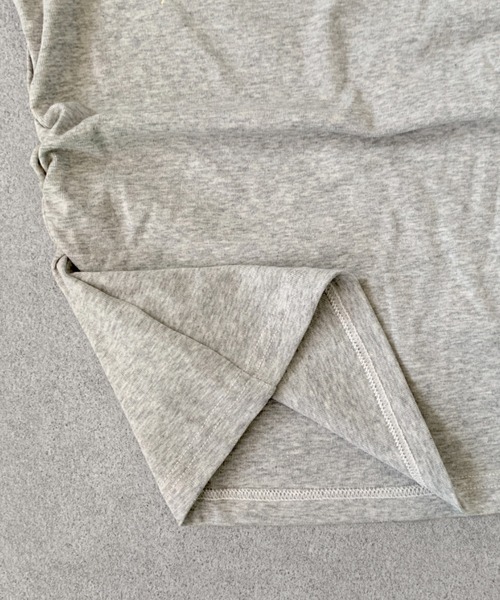 SHEPP(シープ)の「チョーカー風レースネック ロゴプリント オフショルTシャツ 半袖T(Tシャツ/カットソー・レディース・グレー・F)」の10枚目の写真