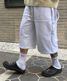 CLACO（クラコ）の「スウェットバミューダカーペンターパンツ（ホワイトグレー）（その他パンツ）」