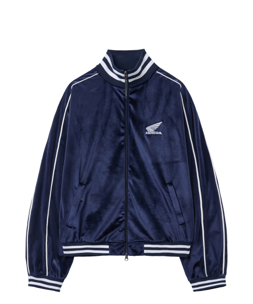PHYPS MOTORCYCLE(フィップスモーターサイクル)の「Velvet Track Jacket Navy(その他アウター・レディース・その他・SMALL/MEDIUM/X-LARGE/LARGE)」の2枚目の写真