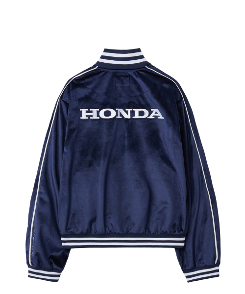 PHYPS MOTORCYCLE(フィップスモーターサイクル)の「Velvet Track Jacket Navy(その他アウター・レディース・その他・SMALL/MEDIUM/X-LARGE/LARGE)」の3枚目の写真