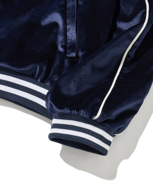 PHYPS MOTORCYCLE(フィップスモーターサイクル)の「Velvet Track Jacket Navy(その他アウター・レディース・その他・SMALL/MEDIUM/X-LARGE/LARGE)」の5枚目の写真