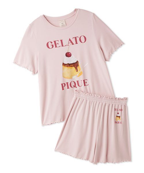 gelato pique】【LADIES】スムーズィ―セットアップ（ルームウェア