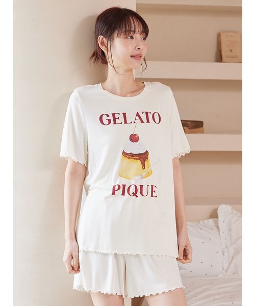 ONLINE限定】【接触冷感】プリンワンポイントTシャツ&ショートパンツ