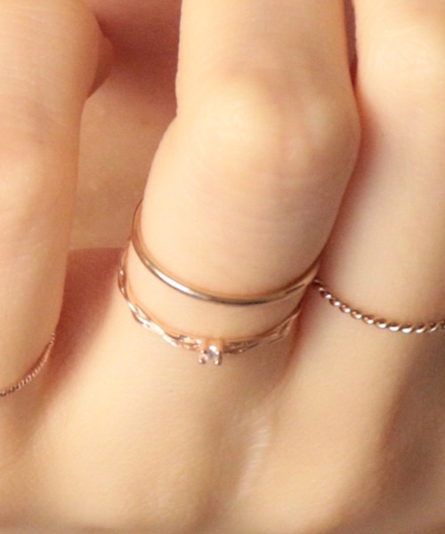 Bilan(ビラン)の「【BILAN】Glossy Ring/グロッシーリング(リング・レディース・ゴールド/ピンクゴールド・8号/14号/12号/10号)」の2枚目の写真
