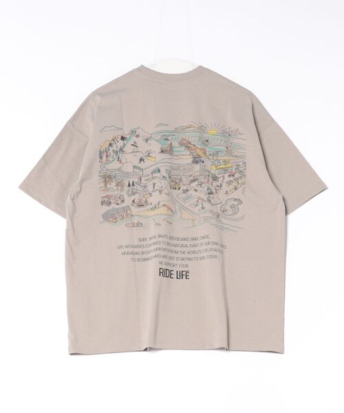 ムラサキスポーツ(ムラサキスポーツ)の「【ムラサキスポーツ限定】MURASAKI/ムラサキ 半袖 Tシャツ MSK PARK TEE MSK6S-2102(Tシャツ/カットソー・メンズ・ホワイト/グレー・M/L/XL)」の3枚目の写真