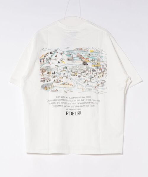 ムラサキスポーツ(ムラサキスポーツ)の「【ムラサキスポーツ限定】MURASAKI/ムラサキ 半袖 Tシャツ MSK PARK TEE MSK6S-2102(Tシャツ/カットソー・メンズ・ホワイト/グレー・M/L/XL)」の4枚目の写真