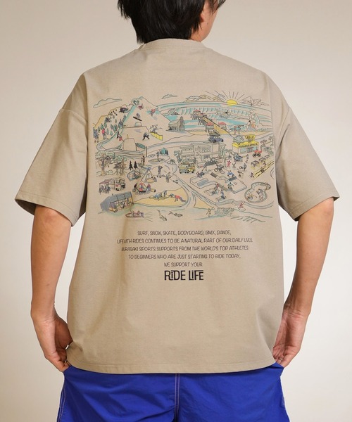 ムラサキスポーツ(ムラサキスポーツ)の「【ムラサキスポーツ限定】MURASAKI/ムラサキ 半袖 Tシャツ MSK PARK TEE MSK6S-2102(Tシャツ/カットソー・メンズ・ホワイト/グレー・M/L/XL)」の2枚目の写真