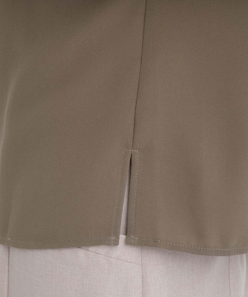 Andemiu(アンデミュウ)の「ポケツキキンボタンシャツ680484(シャツ/ブラウス・レディース・ブラック/オフホワイト/ライトカーキ・FREE)」の19枚目の写真