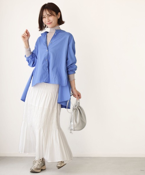 Ehre style（エーレスタイル）の「さり気なシアーで 肌隠し インナー（Tシャツ/カットソー・レディース・ホワイト/ブラック/グレー・FREE）」の4枚目の写真