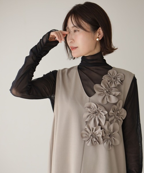 Ehre style（エーレスタイル）の「さり気なシアーで 肌隠し インナー（Tシャツ/カットソー・レディース・ホワイト/ブラック/グレー・FREE）」の9枚目の写真