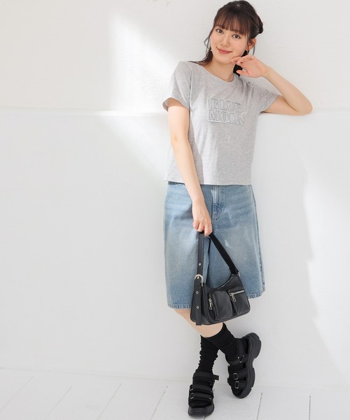 Honeys（ハニーズ）の「【ＵＶカット】ロゴＴシャツ（Tシャツ/カットソー・レディース・スミクロ/オートミール・S/M/L）」の17枚目の写真