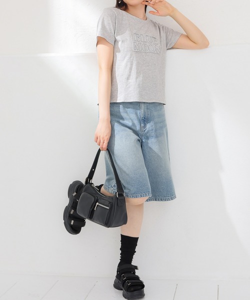Honeys（ハニーズ）の「【ＵＶカット】ロゴＴシャツ（Tシャツ/カットソー・レディース・スミクロ/オートミール・S/M/L）」の18枚目の写真