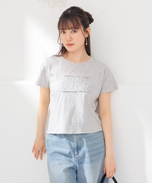 Honeys（ハニーズ）の「【ＵＶカット】ロゴＴシャツ（Tシャツ/カットソー・レディース・スミクロ/オートミール・S/M/L）」の19枚目の写真