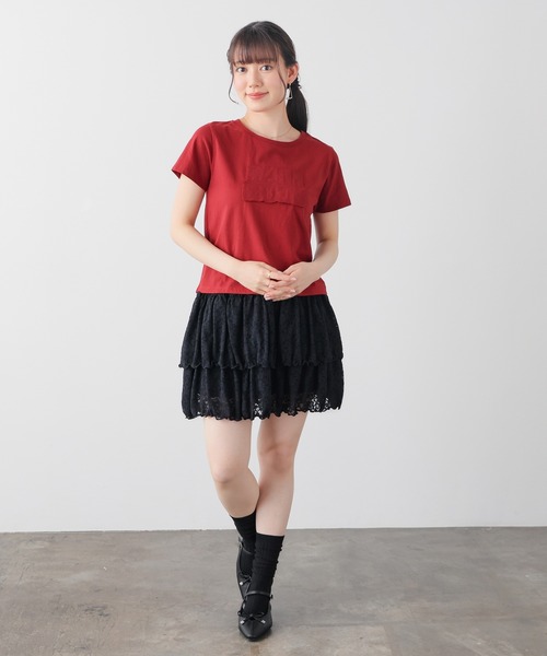 Honeys（ハニーズ）の「【ＵＶカット】ロゴＴシャツ（Tシャツ/カットソー・レディース・スミクロ/オートミール・S/M/L）」の22枚目の写真