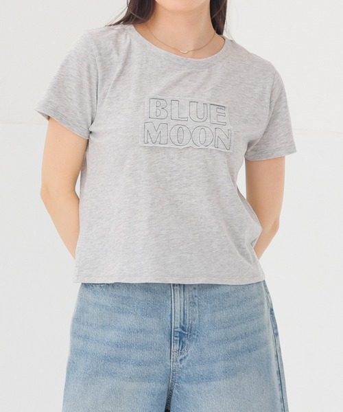 Honeys（ハニーズ）の「【ＵＶカット】ロゴＴシャツ（Tシャツ/カットソー・レディース・スミクロ/オートミール・S/M/L）」の6枚目の写真