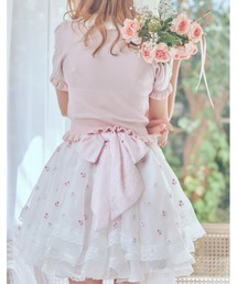 Dolly frill knit tops（ニット/セーター）｜mellfy memory
