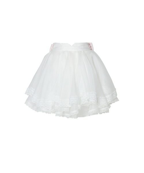 mellfy memory（メルフィーメモリー）の「Fairy in love flower skirt（スカート・レディース・ホワイト/ホワイト系その他/ピンク・S/M）」の2枚目の写真