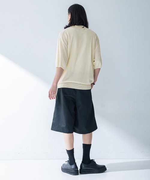 MDR（エムディアール）の「リネンタッチスキッパーポロシャツ（ポロシャツ・メンズ・ホワイト/ブルー/ブラック・L/M）」の6枚目の写真