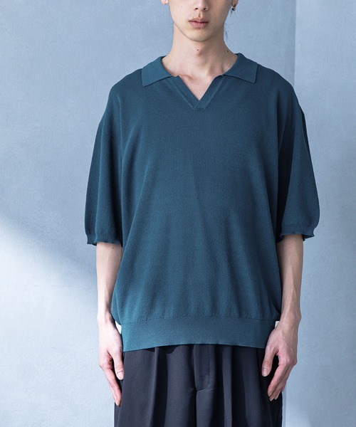 MDR（エムディアール）の「リネンタッチスキッパーポロシャツ（ポロシャツ・メンズ・ホワイト/ブルー/ブラック・L/M）」の18枚目の写真