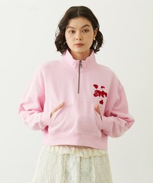 SAGARA PATCH HALF ZIP TOP