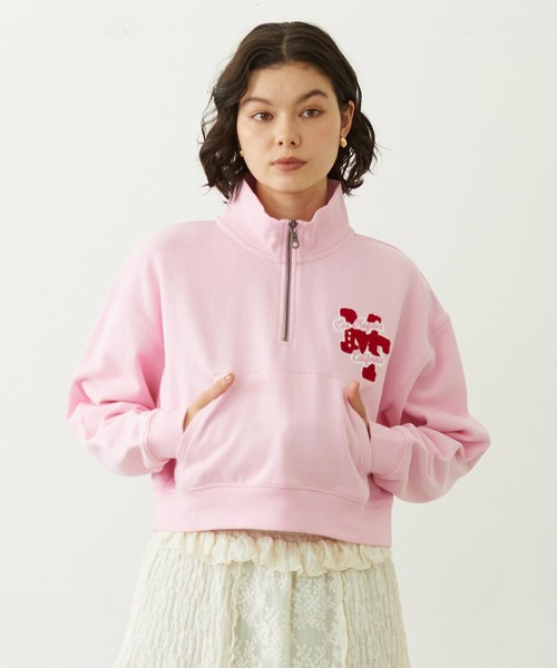 SAGARA PATCH HALF ZIP TOP（スウェット）｜MILKFED.（ミルクフェド