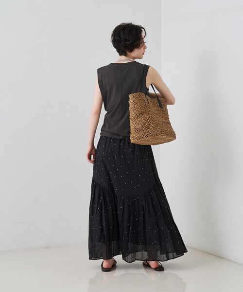 The Bagmati(ザバグマティ)の「【The Bagmati/ザ バグマティ】カゴトートバッグ(トートバッグ・レディース・ベージュ・フリー)」の6枚目の写真