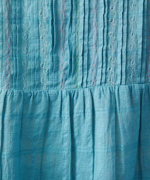 Jocomomola(ホコモモラ)の「Una escalera de colores バンドカラーブラウス(シャツ/ブラウス・レディース・アイボリー/ブルー・40)」の13枚目の写真